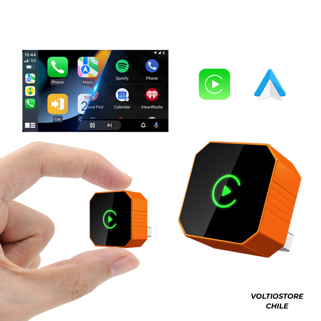 Adaptador Wireless CarPlay + Android Auto 2-en-1 (2026) – Plug & Play, Conexión Bluetooth + WiFi 5G (para autos con CarPlay/AA cableado OEM)