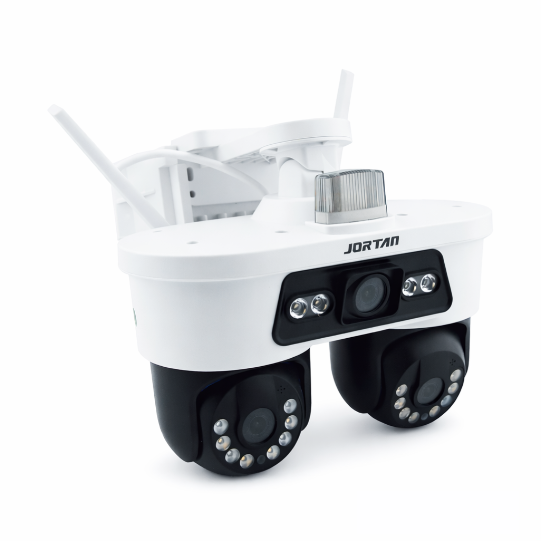 Cámara de Vigilancia IP WiFi Jortan Triple Cámara (3 Lentes) con 20 LED, Dual Band 2.4/5G y App YOOSE